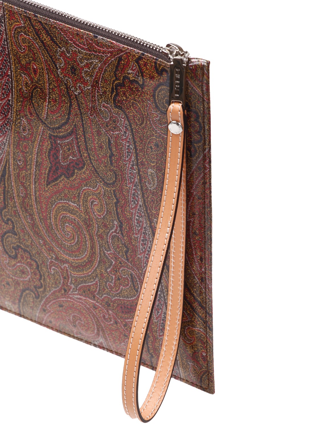 shop ETRO  Porta ipad: Etro porta iPad con pegaso bianco e maxi logo.
Chiusura con zip.
Laccio per il polso.
Tasca interna.
Dimensioni: 30 cm x 22 cm.
Composizione: 49% cotone 36% poliuretano 15% poliestere.
Fabbricato in Italia.. 1N460 7047-0600 number 3911154